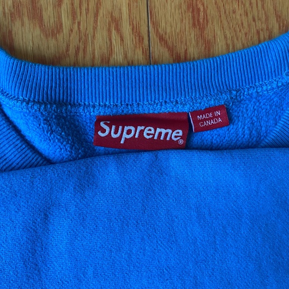 Supreme Box Logo Crewneck (FW18) Bright Royal, XL - Picture 7 of 10